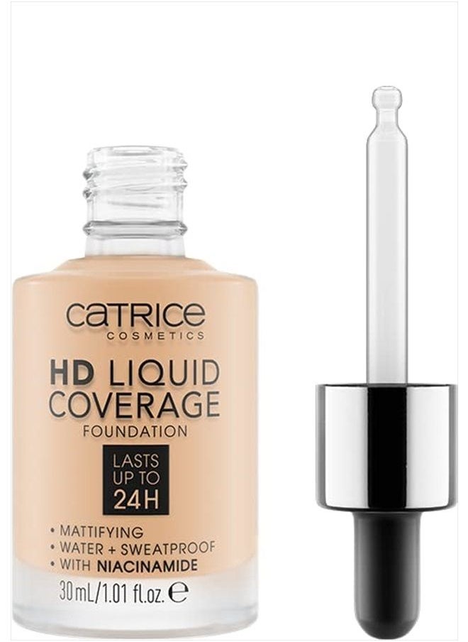 Catrice - HD Liquid Coverage Foundation | High & Natural Coverage | Vegan & Cruelty Free (008 | Fair Beige) - Image 1