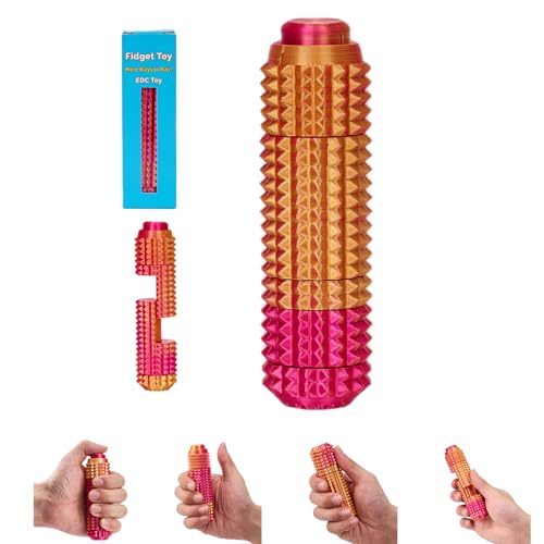ascavs All in One Little Ouchies EDC Fidget Toy for Adultswith Fidget SliderButton ClickerGear SpinnerSpiky Pain StimNovelty Toy for Stress Relief - Image 1