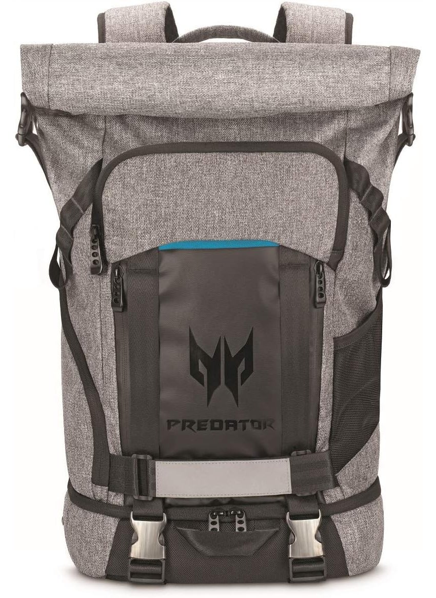 Acer Acer Rolltop Backpack GreyTeal 156inch  - Image 1