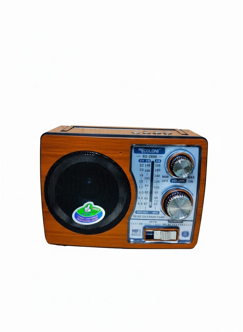 Golon Jolon RX-2690 Multifunction Radio with Hi-Fi Technology and Rechargeable Lithium Battery - Image 1