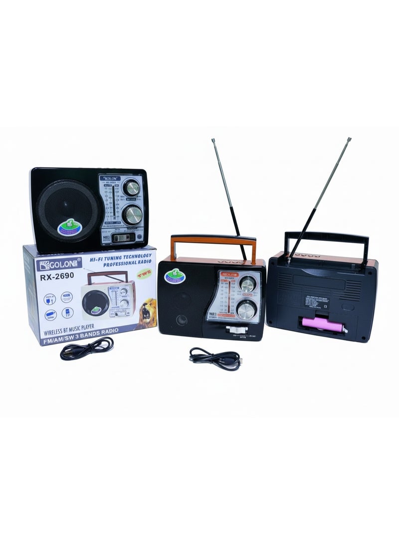 Golon Jolon RX-2690 Multifunction Radio with Hi-Fi Technology and Rechargeable Lithium Battery - Image 3