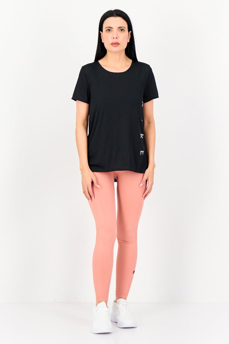 Nike Women Sportswear Fit Short Sleeve Running T-shirt, Black - Image 4