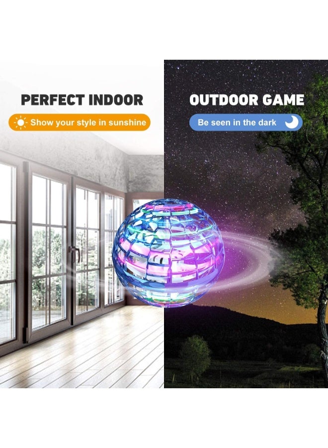 GT-Wheel Flying Ball Toy Hand Controlled 360° Rotating LED Boomerang Drone Ball for Kids & Adults USB Rechargeable Indoor/Outdoor Gift - Image 5