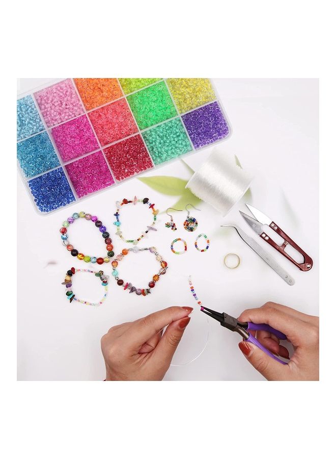 نيبمينينت مجموعة خرز من الزجاج مع إكسسوارات مكوّن 9000 قطعة - Image 4