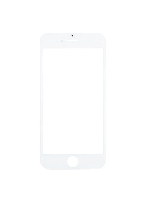 عدسة زجاجية خارجية بديلة للشاشة الأمامية مع إطار شاشة LCD الأمامية لهاتف iPhone 7 باللون الأبيض