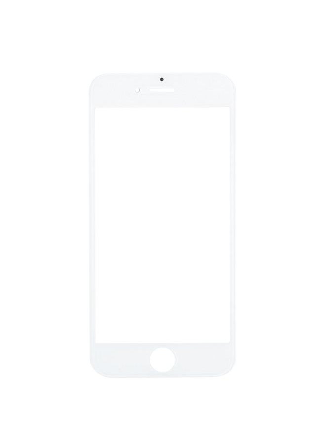 عدسة زجاجية خارجية بديلة للشاشة الأمامية مع إطار شاشة LCD الأمامية لهاتف iPhone 7 باللون الأبيض