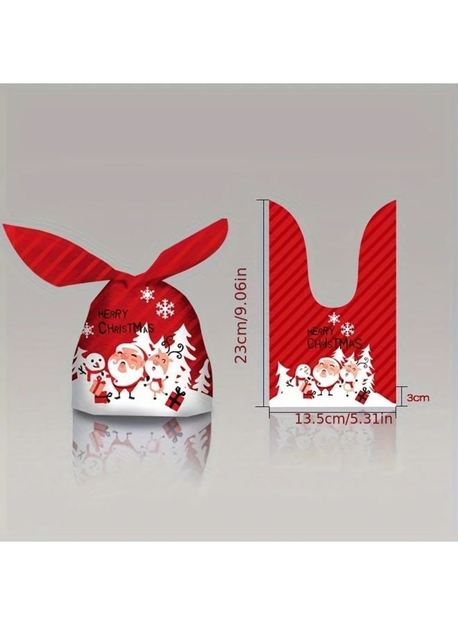 Snow Dance EVA Christmas Rabbit Cookie Bags With Rabbit Ears And Snowflake Design 50 Pieces - Image 4