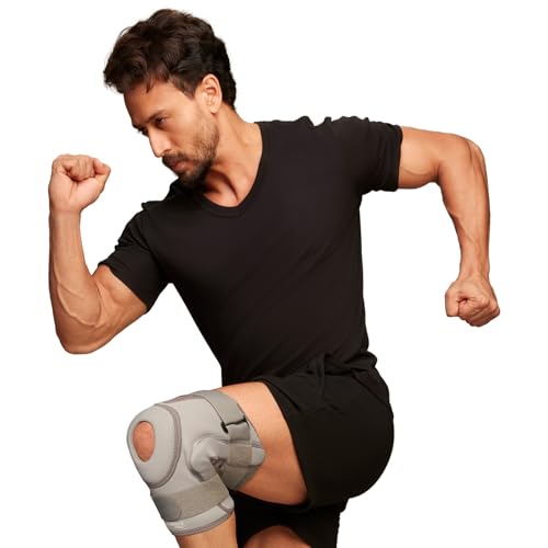 Leeford Ortho Hinged Knee Braces Support for Men and Women | Joint Stability Belt, Knee Pain Relief Patella Stabilizer (Neoprene) For Gym, Sports, Injury Recovery Size- L - Image 1
