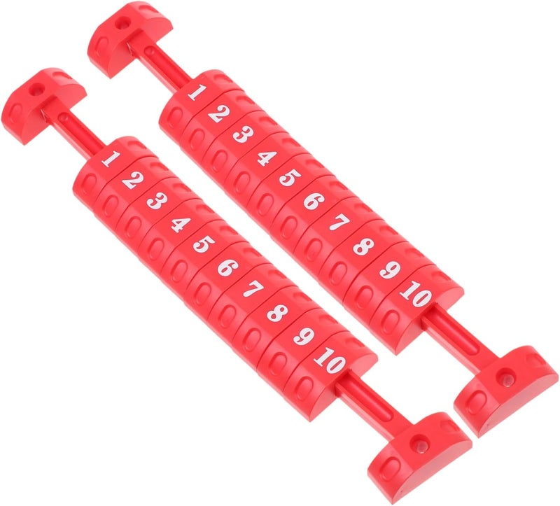 Red Score Keepers for Foosball Tables Easy Install Soccer Game Counters - Image 1