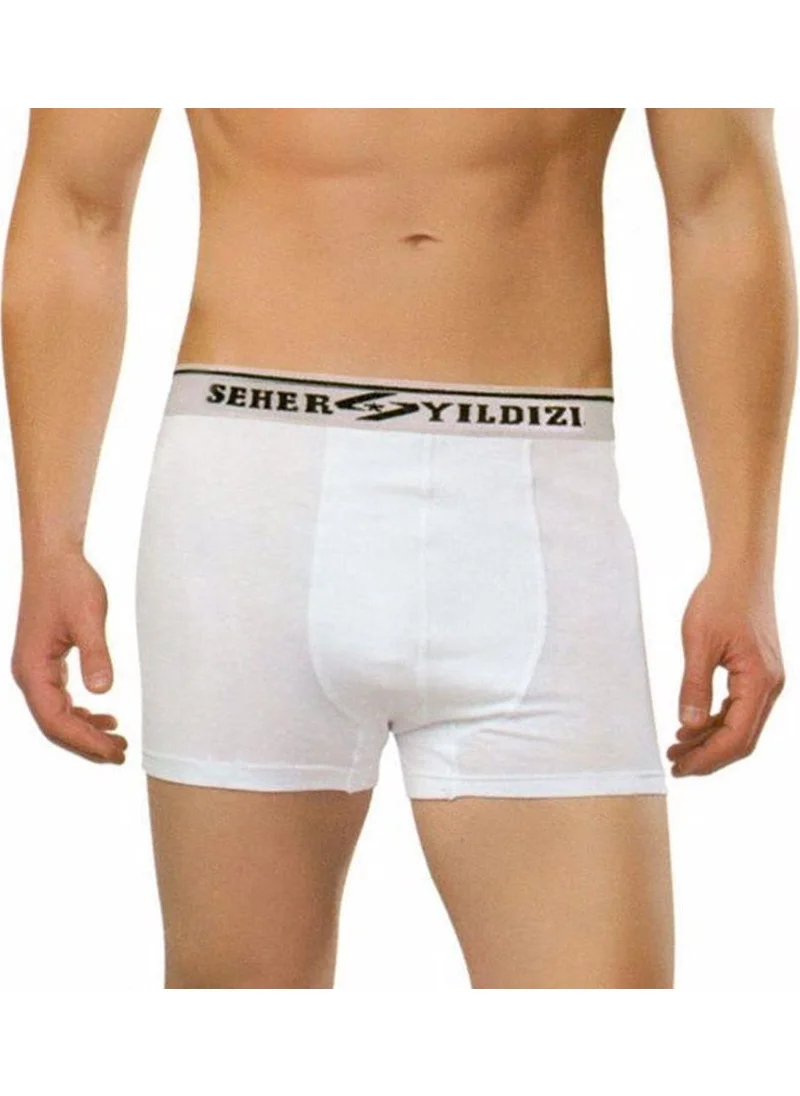 Seher Yıldızı Seher Star 6 Pieces Seher 060 Lycra Men's Boxer Shorts with Legs Panties