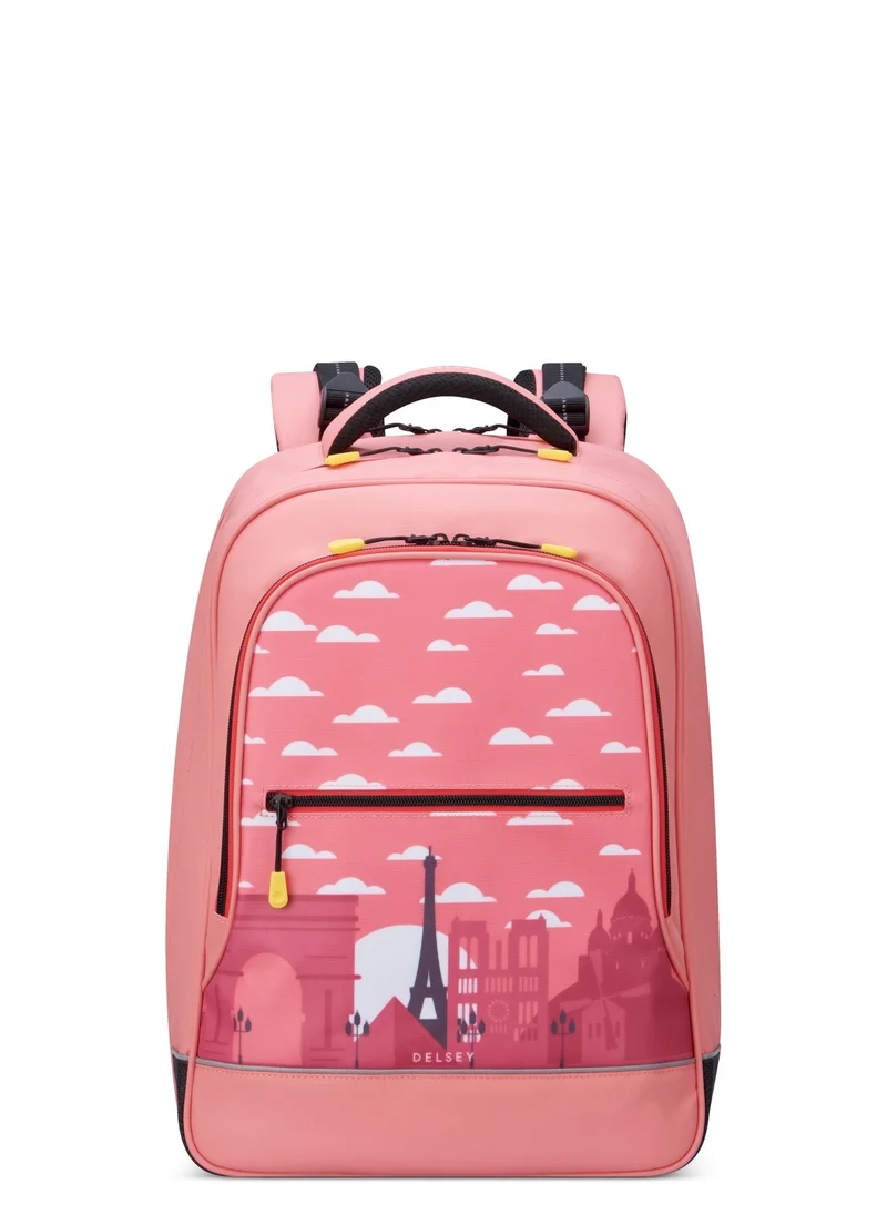 DELSEY Paris BTS 2023 2 Compartment Backpack - 15.6" Pink Printing - 00338962119