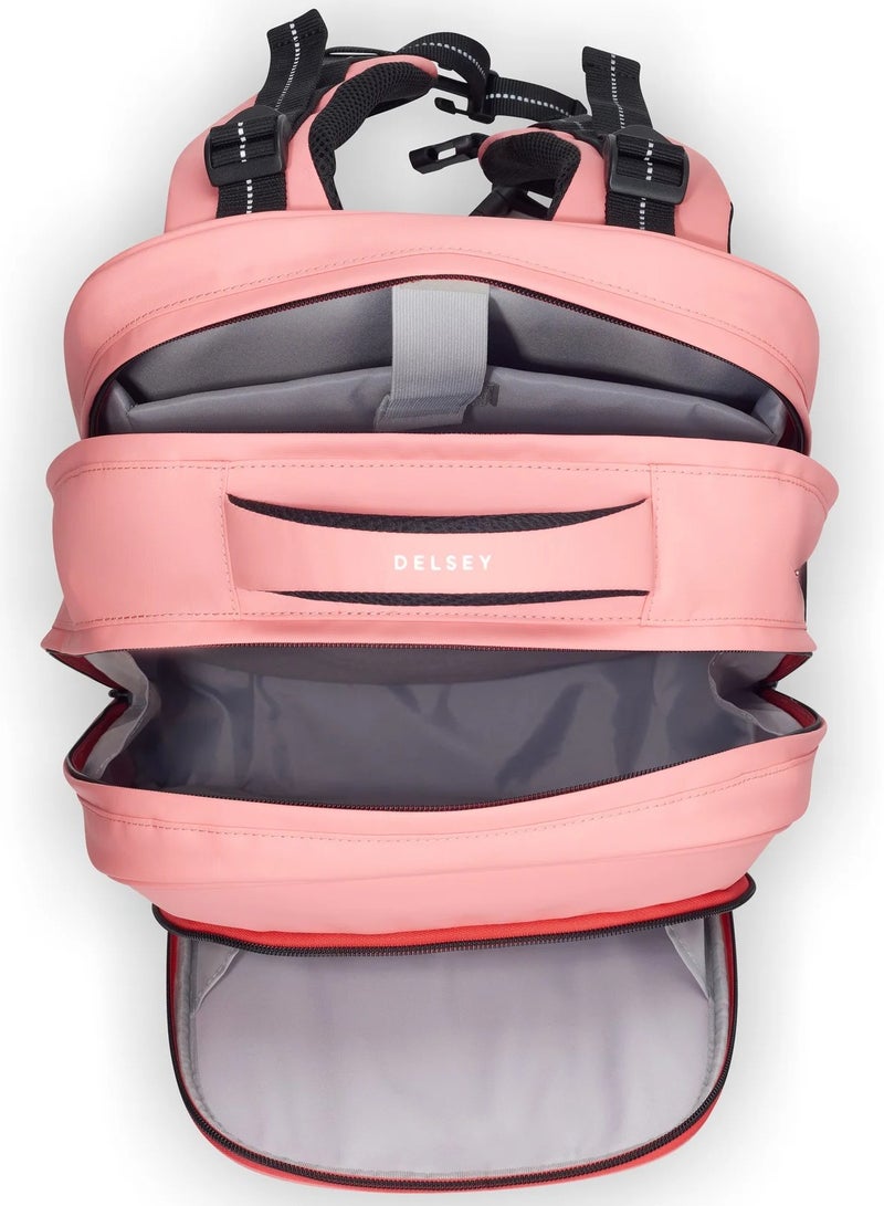 DELSEY Paris BTS 2023 15.6" - 2 Compartment Backpack - Pink Printing - Image 3