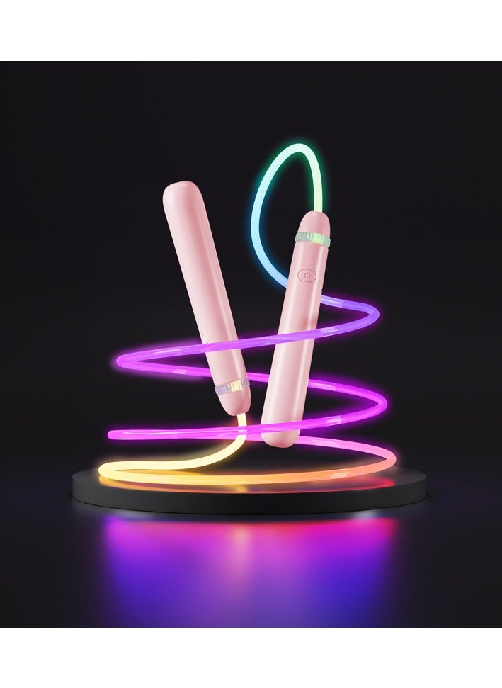 Generic Children's Lluminous Skipping Rope Luminous Toy Rechargeable Color Changing Primary School Students Beginners Kindergarten Fitness Equipment  - Image 1