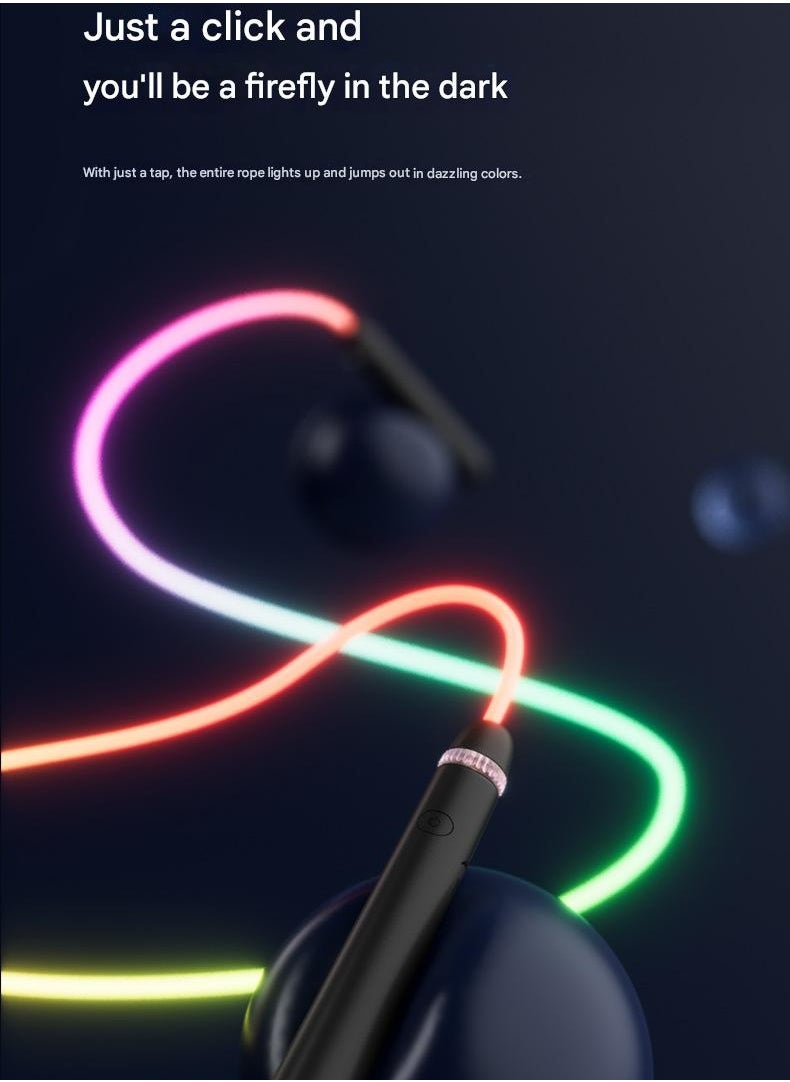 Generic Children's Lluminous Skipping Rope Luminous Toy Rechargeable Color Changing Primary School Students Beginners Kindergarten Fitness Equipment  - Image 5