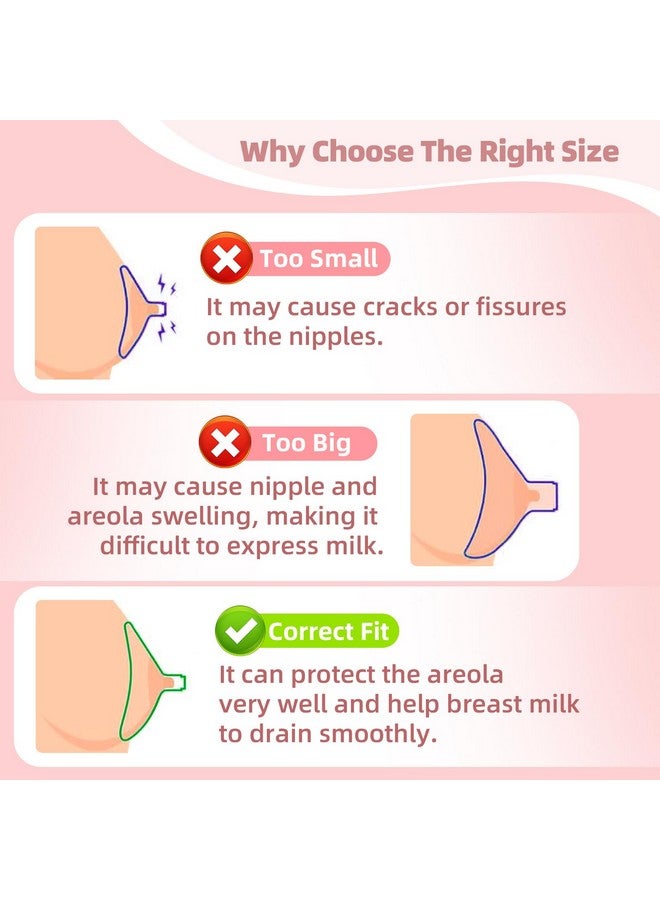 LOTBILL Flange Insert 13/15/17/19/21mm 10PCS Compatible with Momcozy S12 Pro/S9 Pro/S12/S9/Medela/Spectra etc Wearable Breast Pump 24mm Flange/Shield, Reduce 24mm Tunnel Down to Correct Size - Image 4