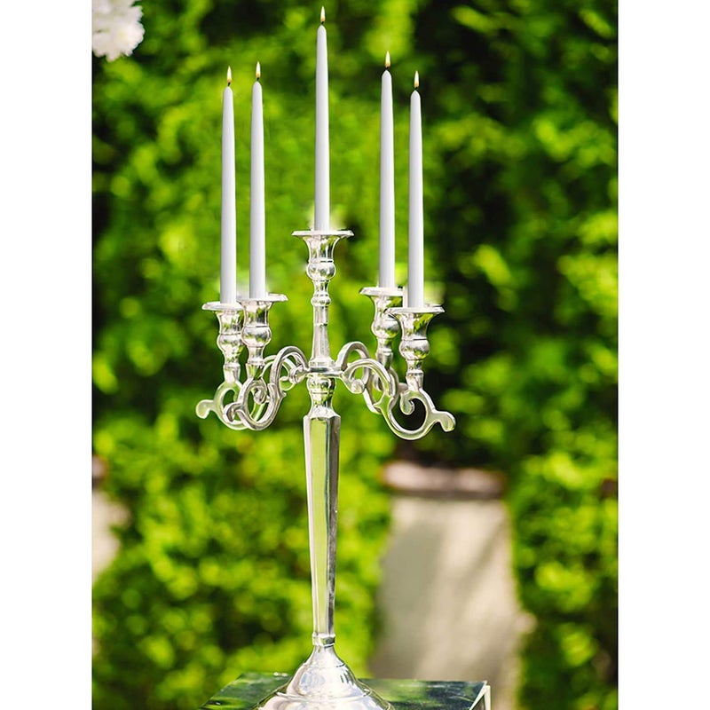 Kuber Selection Pack of 10 Pcs Premium Pure White Taper Candles 10 Inch, White Household Candle (10 Inch) (Pack of 10 Pcs) - Image 2