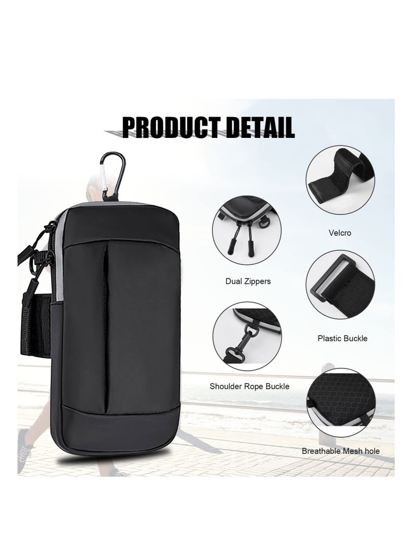 Running Armband and Crossbody Phone Bag for All Ages - Ideal for Gym, Running, Hiking - Compatible with iPhone 14/13/12/11 Pro Max, Galaxy S Series, and More - Image 3