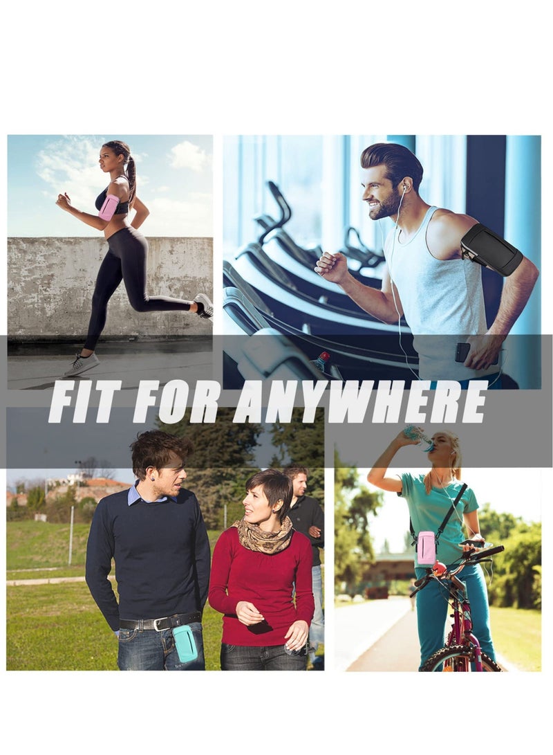Running Armband and Crossbody Phone Bag for All Ages - Ideal for Gym, Running, Hiking - Compatible with iPhone 14/13/12/11 Pro Max, Galaxy S Series, and More - Image 5