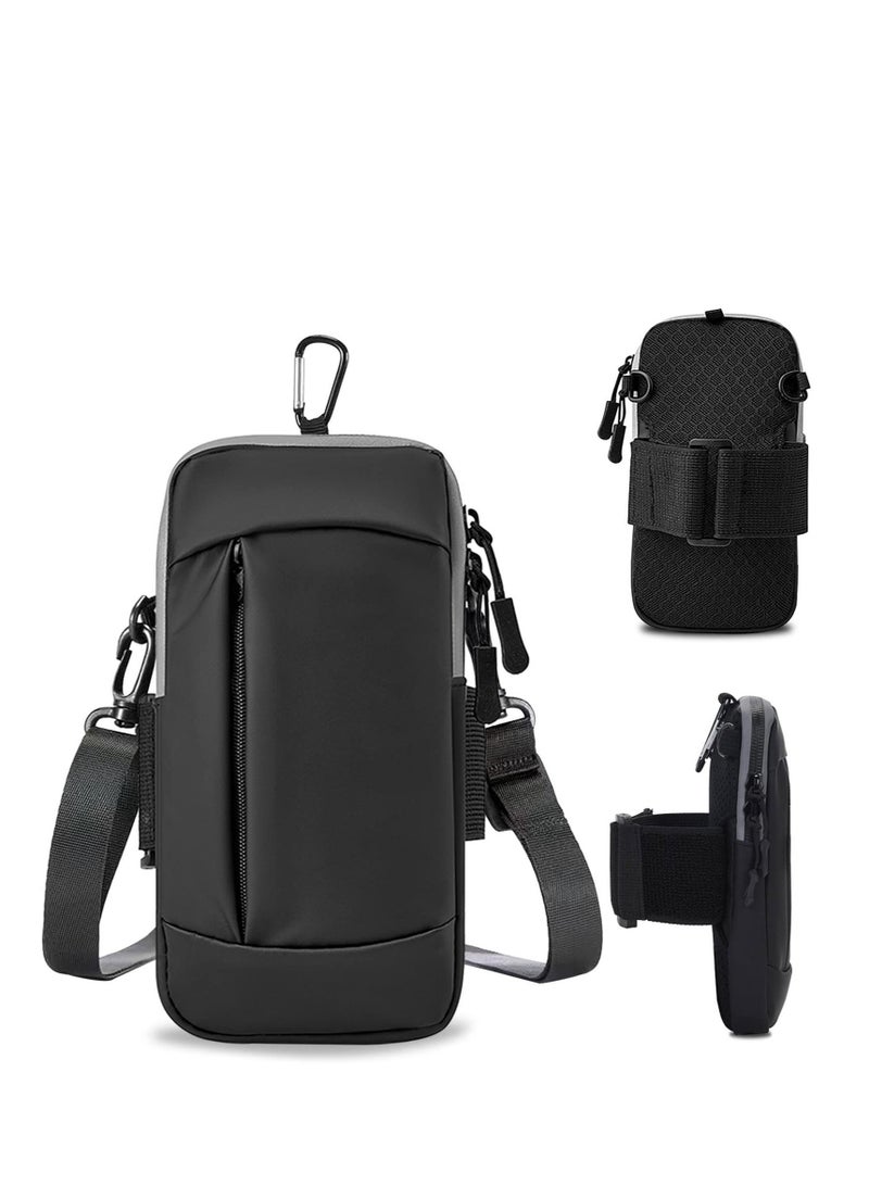 Running Armband and Crossbody Phone Bag for All Ages - Ideal for Gym, Running, Hiking - Compatible with iPhone 14/13/12/11 Pro Max, Galaxy S Series, and More - Image 1
