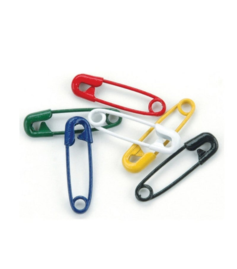 CREATIVE IMPRESSIONS Mini Painted Safety Pins .75" 50/Pkg-Primary, Multicolor - Image 2