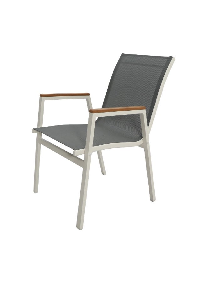 LIVING ACCENTS Elegant and Modern Design Durable Outdoor Chair Grey and Cream 87 x 67 x 53 cm GUF20-0221 - Image 2