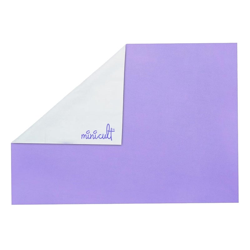 Minicult Waterpoof quick dry baby mattress protector made with soft and skin friendly fleece fabricPurplePack of 150x70 cms - Image 3