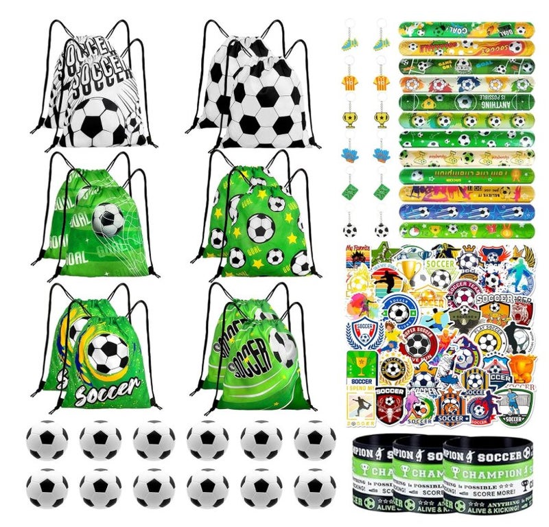 FIFA Soccer Party Favors, Pack of 110, Mini Balls, Wristbands, Keychains, and More