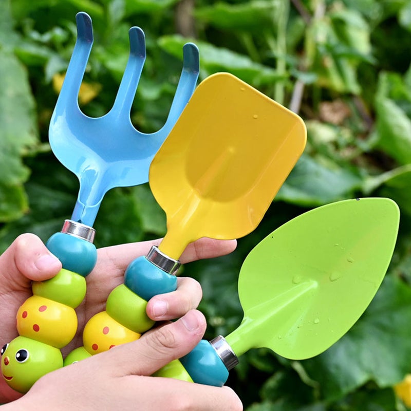 3pcs/Set Beach Sand Toys Sand Shovel Garden Digging Tools Kids Gardening Tools - Image 5