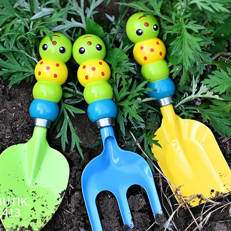 3pcs/Set Beach Sand Toys Sand Shovel Garden Digging Tools Kids Gardening Tools - Image 4