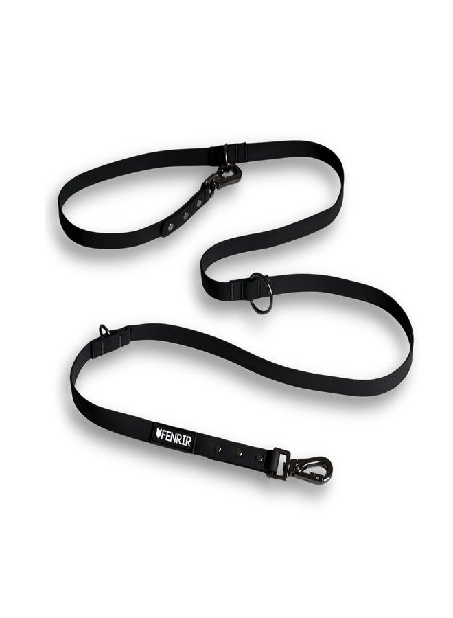 Fenrir - Dog Training Leash - Heavy Duty Dog - Double Ended Carabiner - Long Dog Lead - Non-Slip Lead Waterproof Gear for Large & Small Dogs Puppy - 2.1m (Black) - Image 1