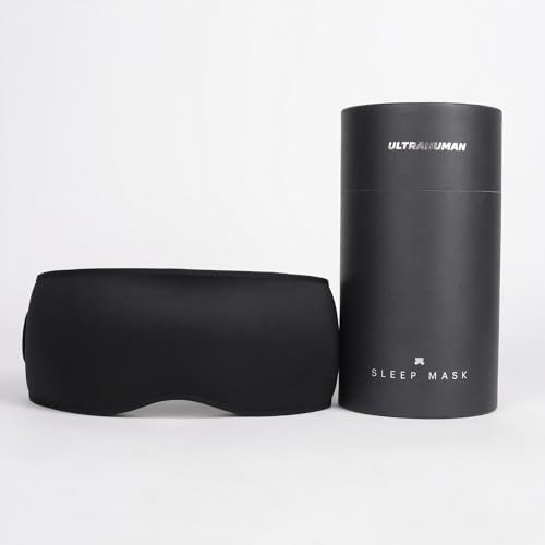 Ultrahuman Sleep Mask for Women and Men – Comfortable Premium Blackout Eye Mask for Sleep, Soft 3D Sleeping Mask with Travel Pouch - Image 1