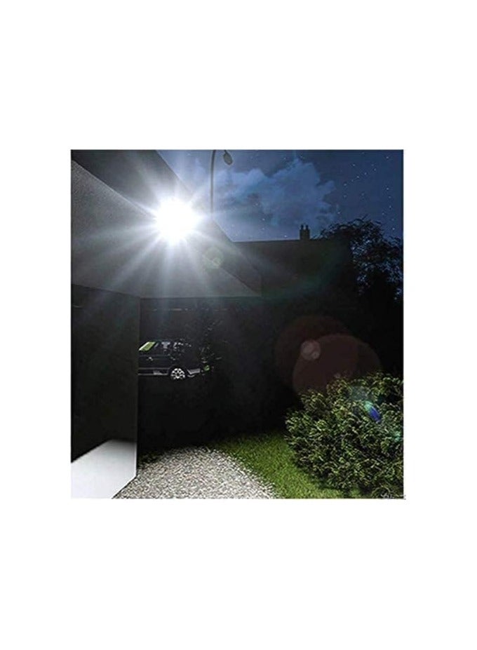 73Hours مصابيح خارجية تعمل بالطاقة الشمسية - كشاف LED بقوة 6000 واط، 6500 كلفن أبيض، من الغسق إلى الفجر مع جهاز تحكم عن بُعد | كشاف مقاوم للماء IP66 للفناء والحديقة والممر (أبيض) - Image 3