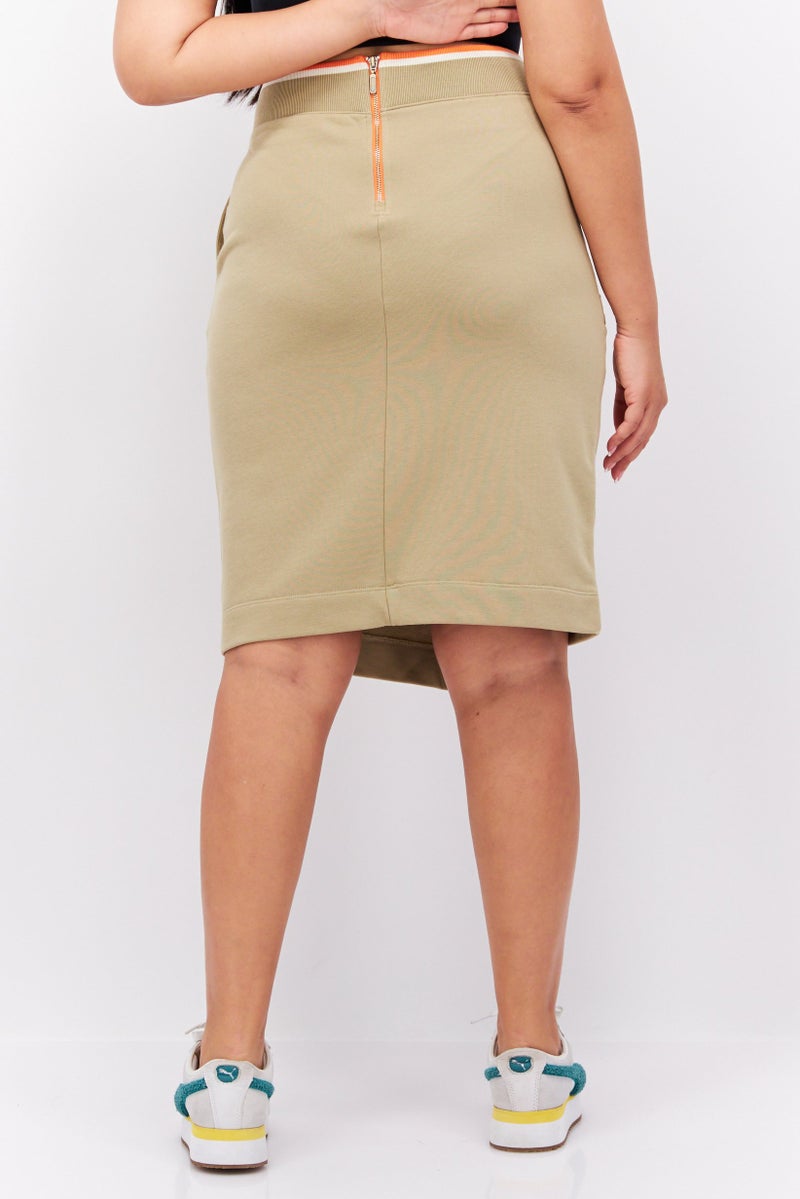 SKECHERS Women Sportswear Fit Training Skirt, Khaki  - Image 3
