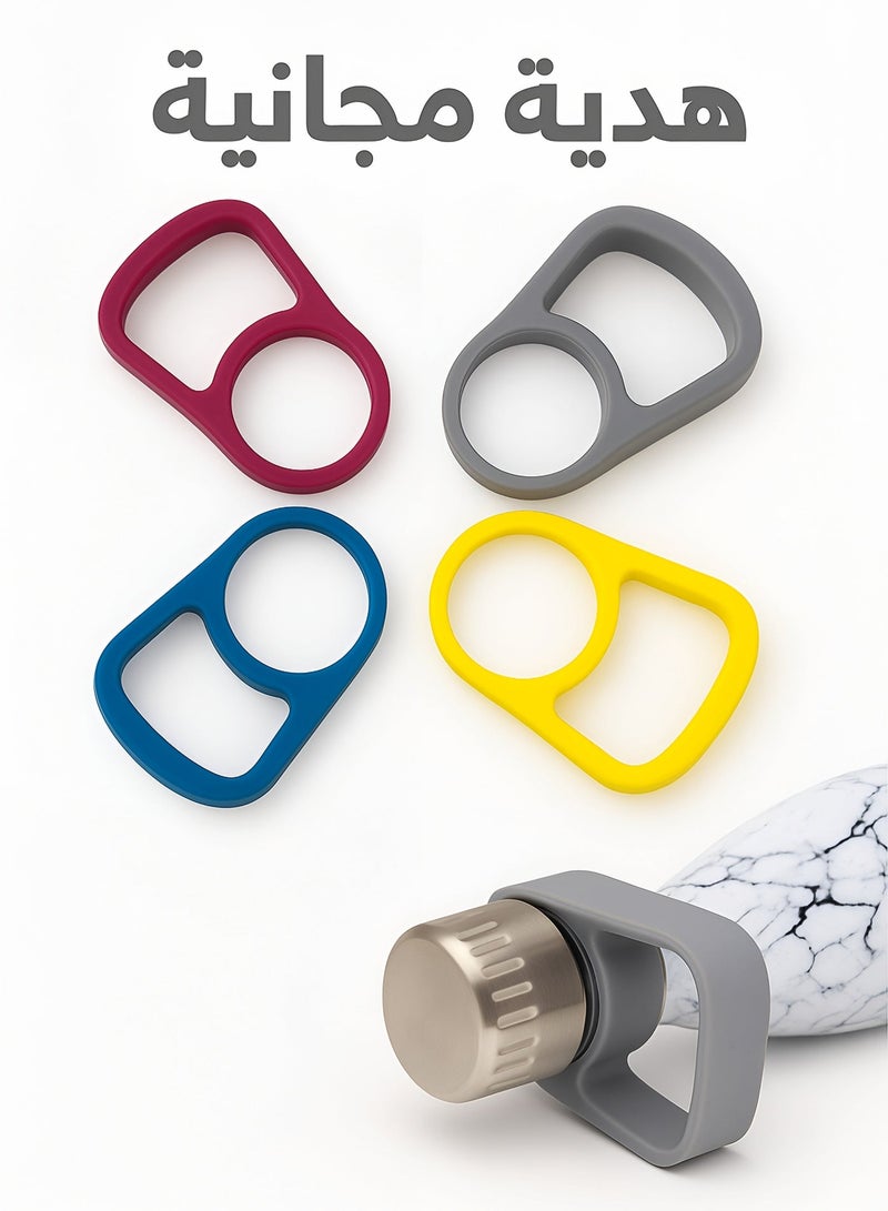 أو جي إس زجاجة مياه استانلس ستيل عازلة للبرودة 24 ساعة والحرارة 12 ساعة – أنيقة، محكمة الإغلاق وسهلة الحمل - Image 4