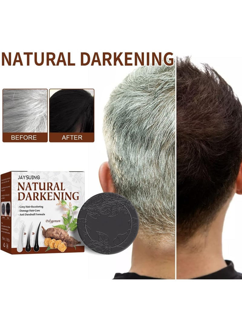 RAKO New Hair Darkening Shampoo Bar, (1PC-Black) - Image 2