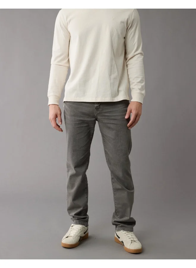 American Eagle Airflex+ Mid Wash Straight Fit Jeans