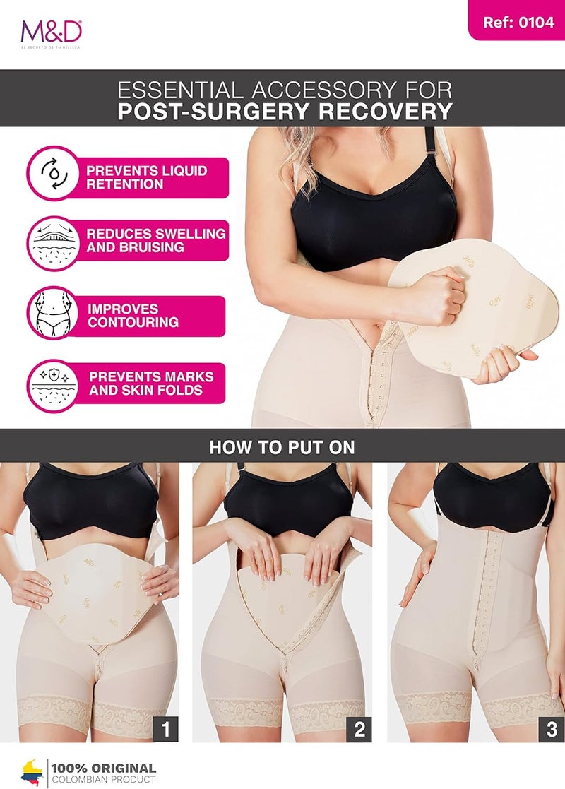 MD لوح بطن ليفو فوم بعد جراحة شفط الدهون | لوح بطني للتعافي من عملية شد البطن - Image 5