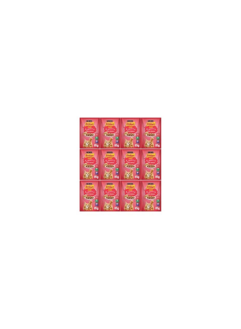 Friskies Friskies Wet Cat Food Pouch Chicken 85g Pack of 120 