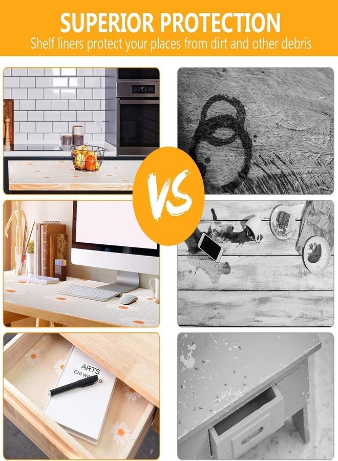 REWOP Anti-Slip Kitchen Mat Liner Sheets (45 cm x 3 m), EVA - Ethylene Vinyl Acetate, Food Grade Multipurpose Washable, Sheet for Fridge, Kitchen Cupboard Mat (White Flower, 24 cm X 3 m) - Image 4