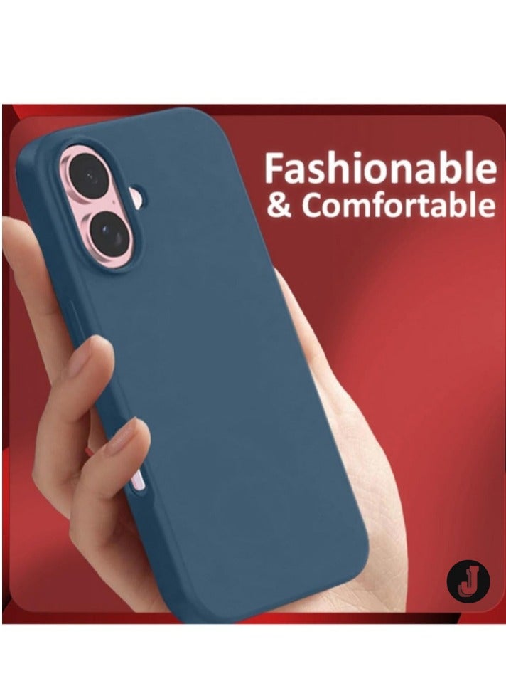 JAJEEK Liquid Silicone Case for iPhone 16 – Ultra Slim Design with Soft Anti-Scratch Microfiber Lining & Drop Protection - Image 5