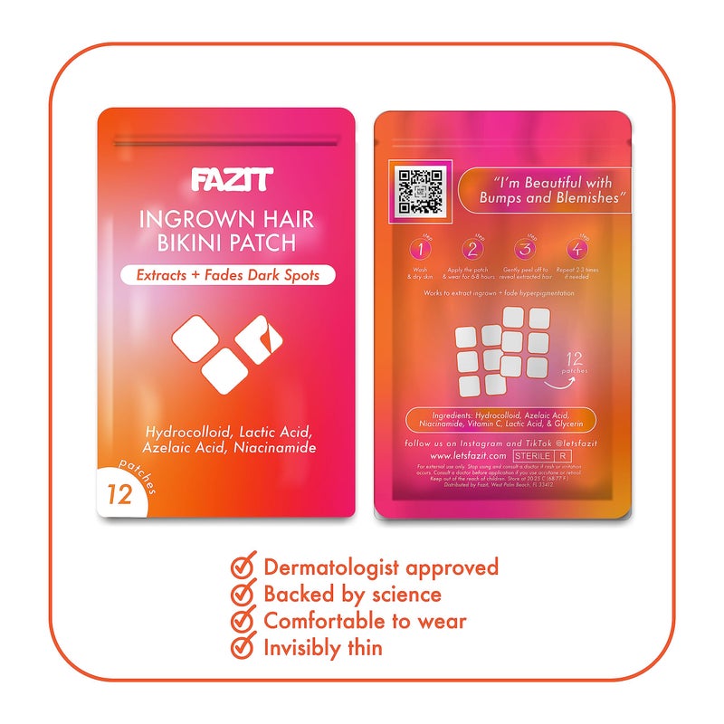 FAZIT Ingrown Hair Treatment Pads - Bikini Area and Private Intimate Hair Remover for Women - Image 5