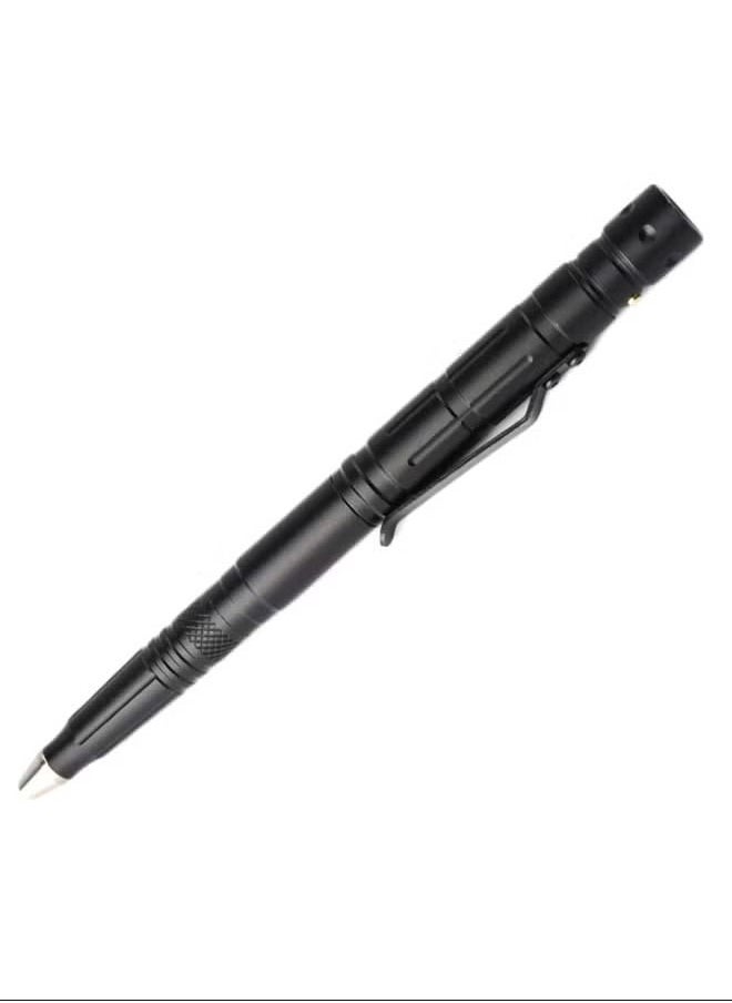 Portable Self Defense Emergency Flashlight Black/Silver 160 x 18millimeter  - Image 1