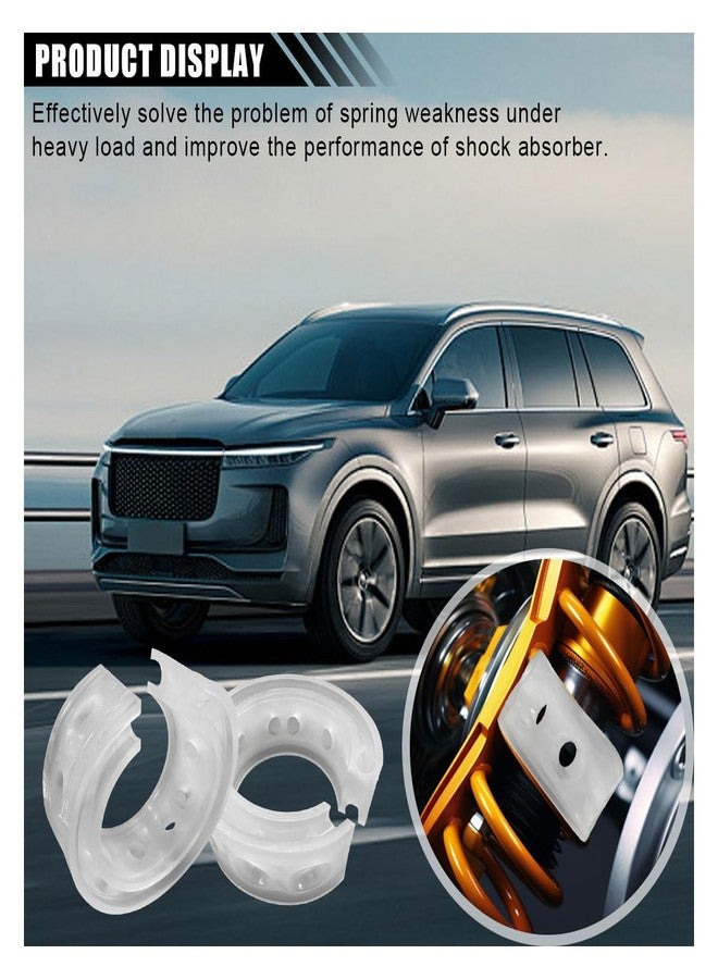 KITUREK مجموعة كيتوريك من قطعتين من ممتصات صدمات نظام التعليق للسيارة، معزز زنبركي مطاطي من النوع B، مصدات زنبركية عالمية للسيارة (النوع B) - Image 5