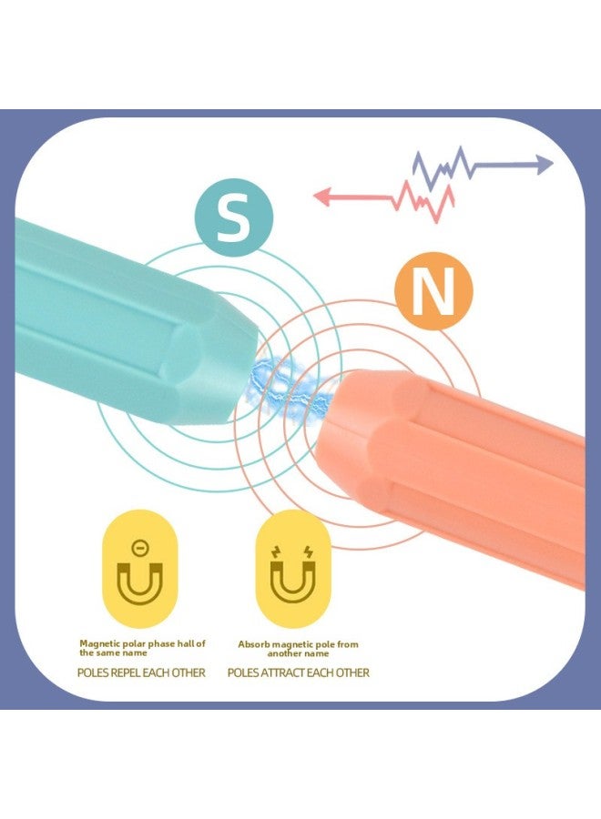 Varied Large Magnetic Stick Children's Early Education Yizhibao Intelligence Development Assembled Toys Boys And Girls Building Blocks Wholesale-Color:36 Pieces Of Magnetic Rods In Color Box) - Image 5