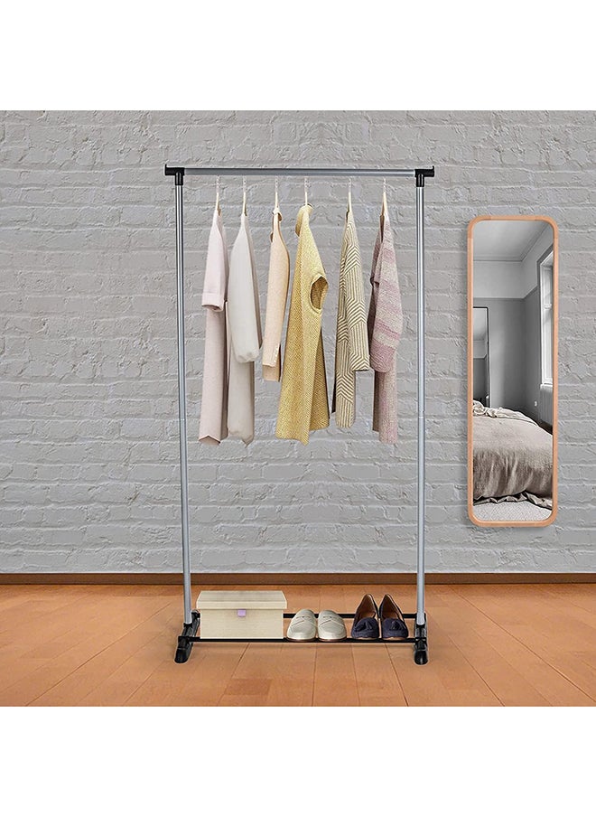 Home Pro - Home Pro Single Extension Garment Drying Rack - Easy Assembly, Extra Hanging Space, and Effortless Mobility with Durable Steel Design for Bedroom, Spare Room, or Laundry, 35D x 110W x 160H cm - Image 1