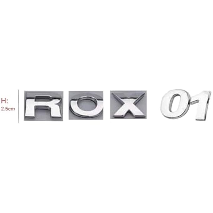 rayihni Premium Gloss Silverytailgate Emblems Compatible With Rox 01 Raised Letters For Rear Tailgate Insert Trunk Logo Badge Sticker Decal Decoration - Image 5