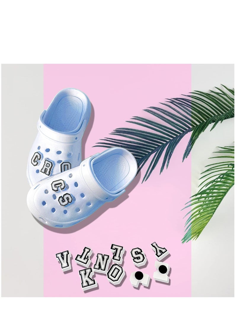 SYOSI Shoe Decoration Charms Shoe Charms for Croc 74 Pcs Letters Numbers Shoe Double A-Z Letters & 0-9# Numbers for Bracelets Decoration for Boys and girls Teens Party Favor Birthday Gifts  - Image 5