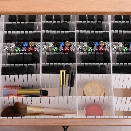 Ohlove 20Pcs Drawer Organizer Dividers 17"x2.8" Adjustable Storage Organizer Separator for Socks, Underwear, Makeup, Kitchen, Dresser - Image 4