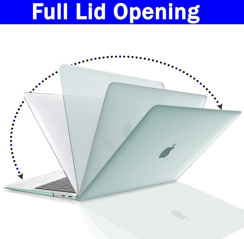 GVTECH Case for MacBook Pro 14 inch (2026-2021) M5 A3427 A3426 A3434 M4 A3112 A3185 A3401 M3 A2918 M2 A2992 A2779 M1 A2442, Plastic Hard Shell, Keyboard Cover, Screen Protector, Transparent Green - Image 5