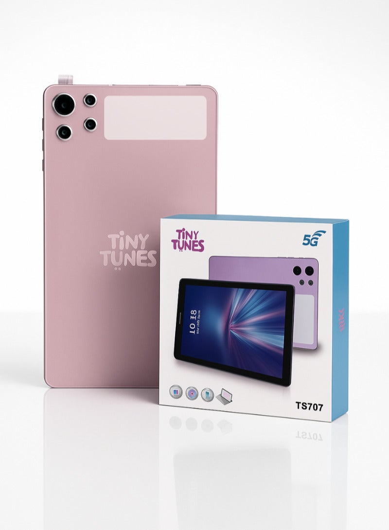 تيني تونز جهاز لوحي ذكي للأطفال TS707 بشاشة 7 بوصات | واي فاي | شريحة اتصال | ماوس | لوحة مفاتيح - Image 1